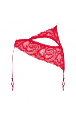 Porte Jarretelles Diagonale Rouge Atenica -L’Éveil Sensuel Soldes porte jarretelles diagonale rouge atenica 5