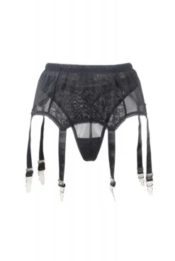 Porte Jarretelles Noir Et String -L’Éveil Sensuel Soldes porte jarretelles noir et string 2