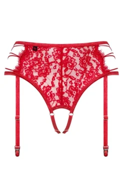 Porte Jarretelles Rediosa Rouge -L’Éveil Sensuel Soldes porte jarretelles rediosa rouge 2