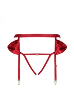 Porte Jarretelles String Ouvert Rouge Noeuds Rubinesa -L’Éveil Sensuel Soldes porte jarretelles string ouvert rouge noeuds rubinesa 2