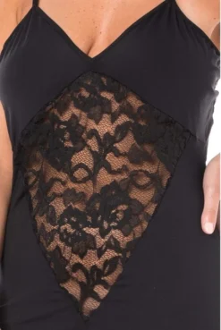 Robe Cocktail Noire Empiècements Dentelle -L’Éveil Sensuel Soldes robe cocktail noire empiecements dentelle 4