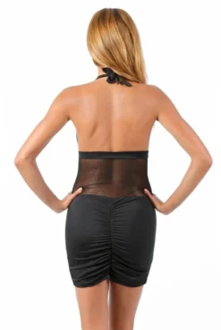 Robe Courte Laçage Noir -L’Éveil Sensuel Soldes robe courte lacage noir 2