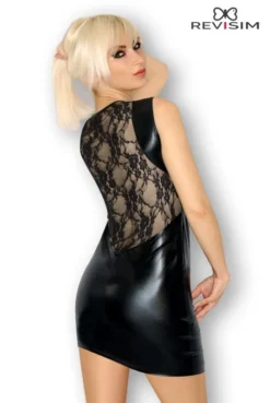 Robe Fetish Wetlook Dos Dentelle