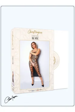 Robe Longue Devant Résille Dos Fermé -L’Éveil Sensuel Soldes robe longue devant resille dos ferme 5