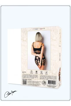 Robe Résille Opaque Ajourée Exhib -L’Éveil Sensuel Soldes robe resille opaque ajouree exhib 5