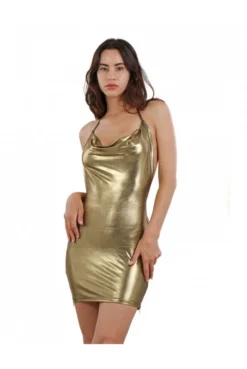 Robe Sexy Club Dos Nu Doré -L’Éveil Sensuel Soldes robe sexy club dos nu dore 2