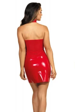 Robe Sexy Clubbing Haut Transparent Rouge -L’Éveil Sensuel Soldes robe sexy clubbing haut transparent rouge 2