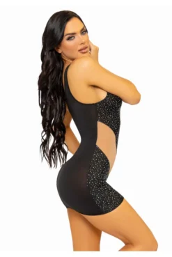 Robe Sexy Noire Asymétrique En Spandex Ornée De Strass 11 Robe Sexy Noire Asymétrique En Spandex Ornée De Strass -L’Éveil Sensuel Soldes robe sexy noire asymetrique en spandex ornee de strass 5