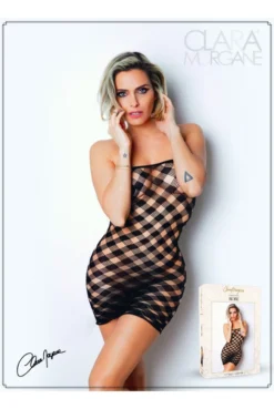 Robe Sexy Résille Losange -L’Éveil Sensuel Soldes robe sexy resille losange 2