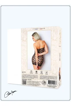 Robe Sexy Résille Losange -L’Éveil Sensuel Soldes robe sexy resille losange 5