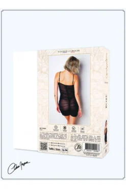 Robe Transparente Voile Froncé -L’Éveil Sensuel Soldes robe transparente voile fronce 5