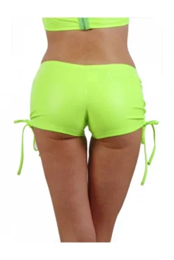 Short Fetish Wetlook Jaune Néon Réglable -L’Éveil Sensuel Soldes short fetish wetlook jaune neon reglable 2