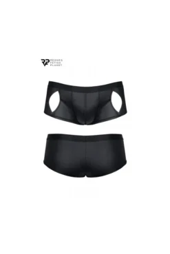 Shorty Homme Fetish Ouvert Noir Wetlook -L’Éveil Sensuel Soldes shorty homme fetish ouvert noir wetlook 3