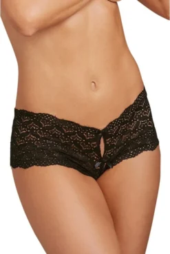 Shorty Noire Ouvert Fesses Forme Coeur -L’Éveil Sensuel Soldes shorty noire ouvert fesses forme coeur 3