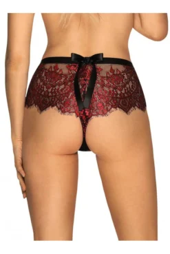 Shorty Rouge Et Noir Redessia