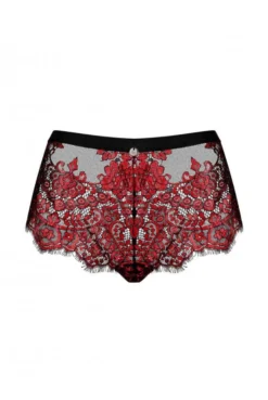 Shorty Rouge Et Noir Redessia -L’Éveil Sensuel Soldes shorty rouge et noir redessia 3