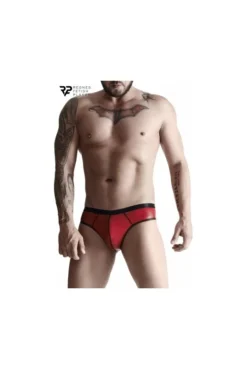 Slip Homme Rouge Wetlook