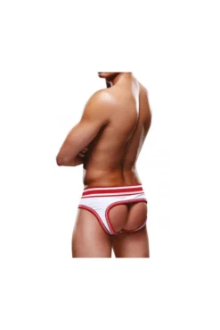 Slip Ouvert Blanc & Rouge By Prowler