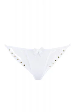 String Blanc à Clous Dorés Love Cave 11 String Blanc à Clous Dorés Love Cave -L’Éveil Sensuel Soldes string blanc a clous dores love cave 4