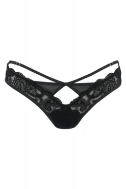 String Dentelle Strappy Croisé Noir 10 String Dentelle Strappy Croisé Noir -L’Éveil Sensuel Soldes string dentelle strappy croise noir 2