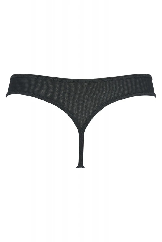 String Dentelle Strappy Croisé Noir 4 String Dentelle Strappy Croisé Noir – Image 4