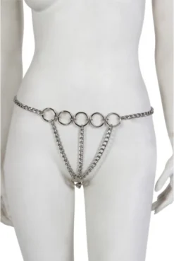 String En Chaine Argentée -L’Éveil Sensuel Soldes string en chaine argentee 6