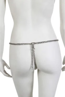String En Chaine Argentée -L’Éveil Sensuel Soldes string en chaine argentee 7