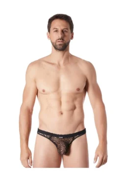 String Homme Fetish Noir Filet Spider -L’Éveil Sensuel Soldes string homme fetish noir filet spider 3