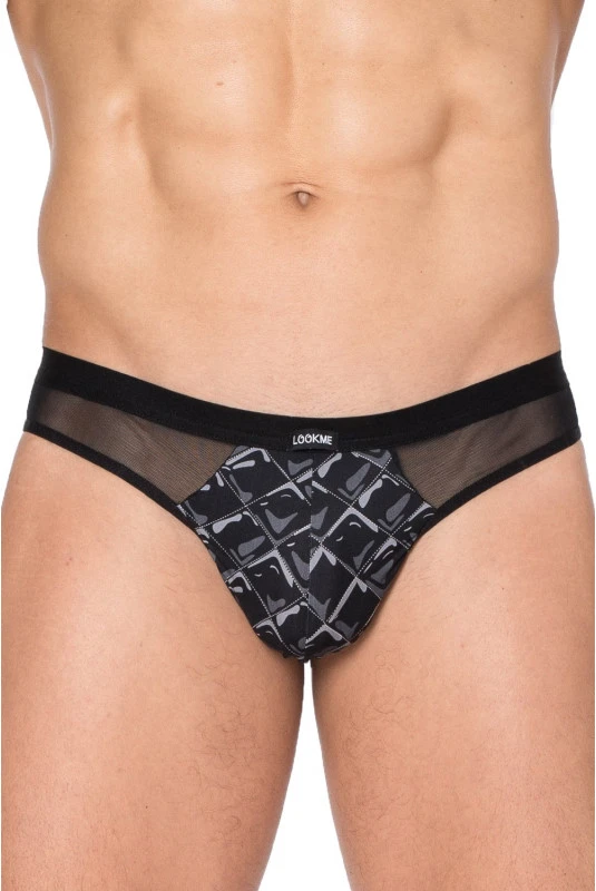 String Homme Imprimé Graphik Noir 1 String Homme Imprimé Graphik Noir