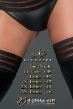 String Ouvert Fetish WetLook Noir HandMade -L’Éveil Sensuel Soldes string ouvert fetish wetlook noir handmade 7