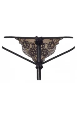 String Taille XL Papillon Ouvert Peanut Tarte Axami -L’Éveil Sensuel Soldes string taille xl papillon ouvert peanut tarte axami 2