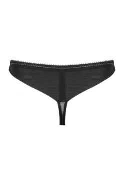 String Tulle Et Dentelle Petite Noir -L’Éveil Sensuel Soldes string tulle et dentelle petite noir 4