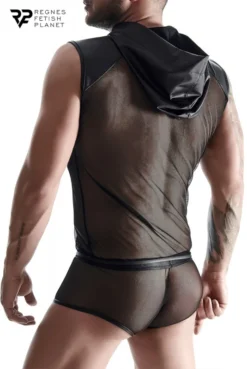 T-shirt Fetish à Capuche En Mesh By Regnes 7 T-shirt Fetish à Capuche En Mesh By Regnes -L’Éveil Sensuel Soldes t shirt fetish a capuche en mesh by regnes 2