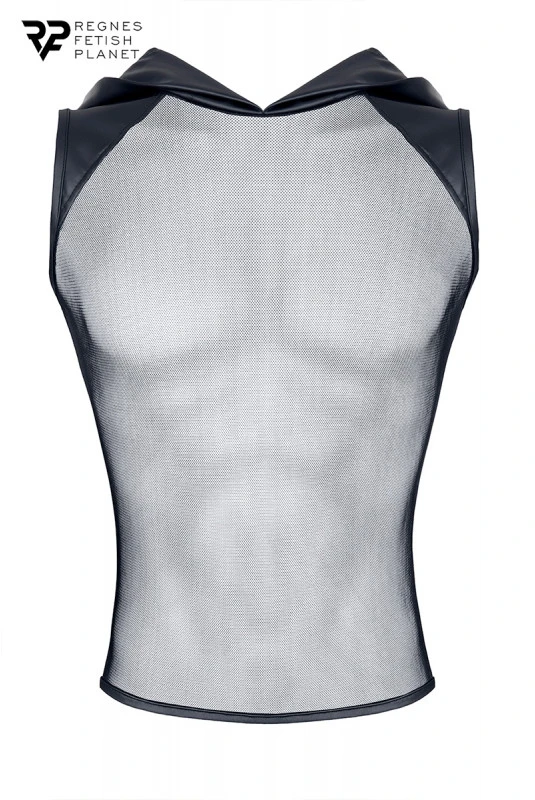 T-shirt Fetish à Capuche En Mesh By Regnes 4 T-shirt Fetish à Capuche En Mesh By Regnes – Image 4