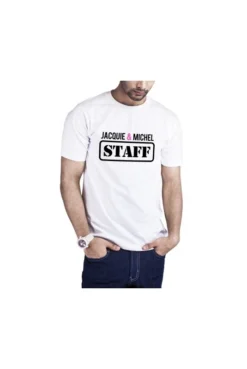 T Shirt Jacquie Et Michel Staff Blanc
