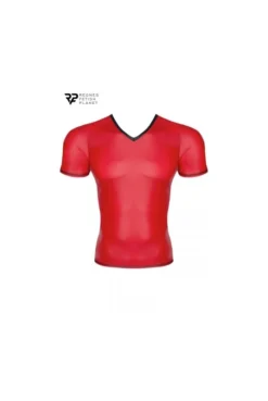 T-shirt Wetlook Homme Rouge -L’Éveil Sensuel Soldes t shirt wetlook homme rouge 2