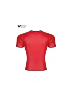 T-shirt Wetlook Homme Rouge -L’Éveil Sensuel Soldes t shirt wetlook homme rouge 3