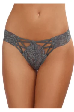 Tanga Gris Avec Dentelle Sexy