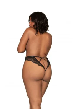 Tanga Noir Ouvert Grande Taille -L’Éveil Sensuel Soldes tanga noir ouvert grande taille 4