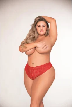 Tanga Rouge Ouvert Grande Taille -L’Éveil Sensuel Soldes tanga rouge ouvert grande taille 3