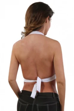 Top Blanc WetLook Zip Fetish -L’Éveil Sensuel Soldes top blanc wetlook zip fetish 2