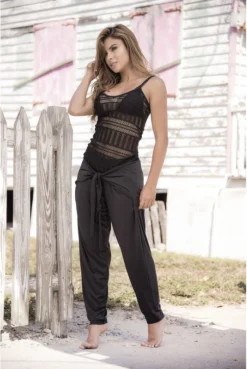 Top Brodé TAILLE M Noir Filet Mapalé Resort -L’Éveil Sensuel Soldes top brode taille m noir filet mapale resort 3