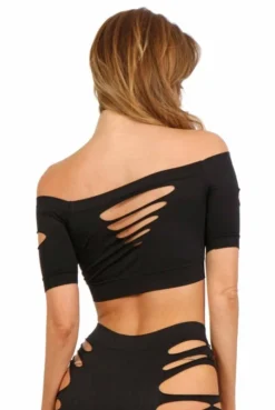 Top Court Moulant Ajouré -L’Éveil Sensuel Soldes top court moulant ajoure 2