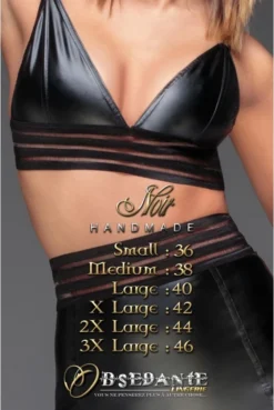 Top Soutien Gorge Fetish WetLook Noir HandMade -L’Éveil Sensuel Soldes top soutien gorge fetish wetlook noir handmade 10