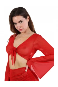 Top Voile Rouge Réglable -L’Éveil Sensuel Soldes top voile rouge reglable 2