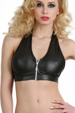 Top WetLook Zip Fetish -L’Éveil Sensuel Soldes top wetlook zip fetish 2