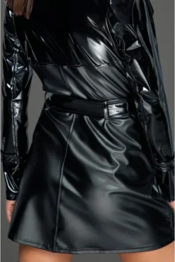 Trench Coat Robe Fetish Wetlook Mat Et Vinyle Brillant -L’Éveil Sensuel Soldes trench coat robe fetish wetlook mat et vinyle brillant 5