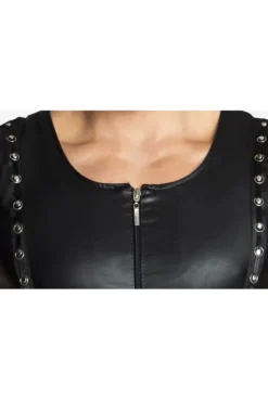 Veste Fetish Homme Hard Noir Handmade -L’Éveil Sensuel Soldes veste fetish homme hard noir handmade 3