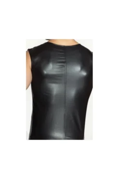 Veste Fetish Homme Red Line Noir Handmade -L’Éveil Sensuel Soldes veste fetish homme red line noir handmade 4