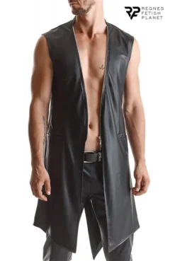 Veste Longue Sans Manche Fetish Wetlook Marco